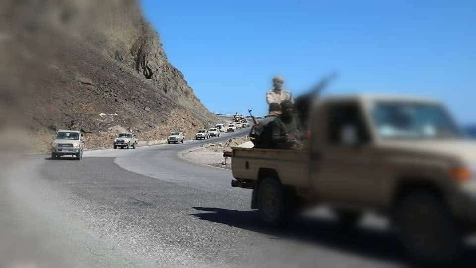 قوات النخبة الحضرمية تداهم مواقع تابعة التنظيم القاعدة  في وادي عرف