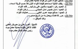 حلف قبائل حضرموت تصدر قرار بتشكيل مكون مسلح