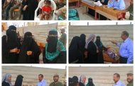 اللواء الركن صالح البكري يدشن توزيع الأقمشة وكسوة العيد على عدد من جمعيات ذوي الإعاقة بلحج