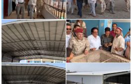 بحضور قيادة انتقالي الضالع مدرسة الشهداء بسناح تتستلم مشروع نفذه منتدى القشم