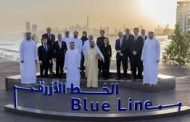 محمد بن راشد يشهد الاحتفال بوضع حجر الأساس لبدء تنفيذ الخط الأزرق لمترو دبي
