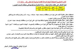 مركز الأرصاد يحذر من أمطار رعدية متفاوتة الشدة خلال الساعات القادمة