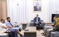 الوزير البكري يلتقي نائب رئيس الاتحاد العام لكرة القدم ل 