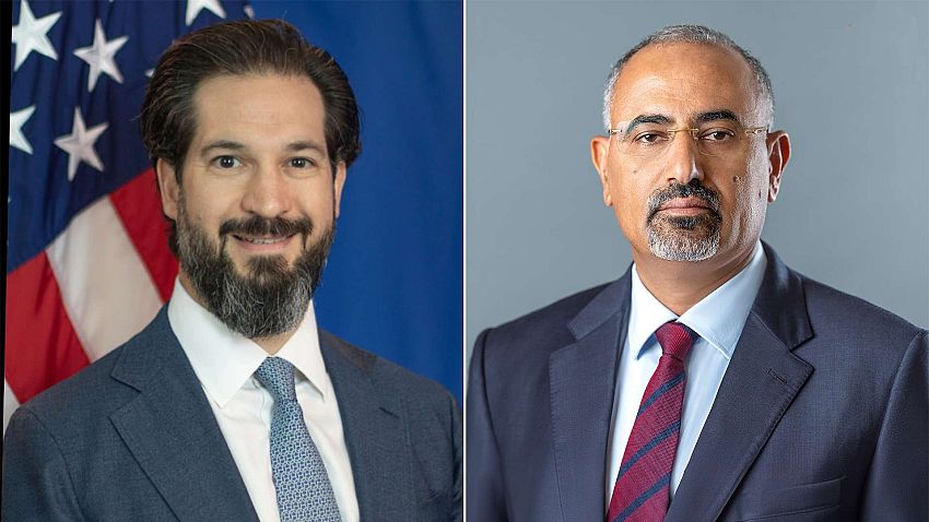 الزُبيدي يبحث مع القائم بأعمال السفارة الأمريكية الأوضاع الإنسانية والتعافي الاقتصادي