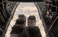 ماذا قال الذين صوروا غزة المنكوبة من داخل طائرات المساعدات؟