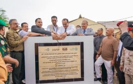 الوزير السقطري يضع حجر الأساس لمشروع تأهيل مركز بحوث الثروة الحيوانية والطب البيطري بكلية ناصر الزراعية بلحج