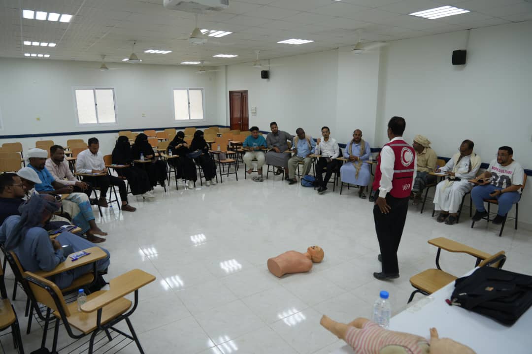 تدريب إعلاميي وادي حضرموت على الإسعافات الأولية
