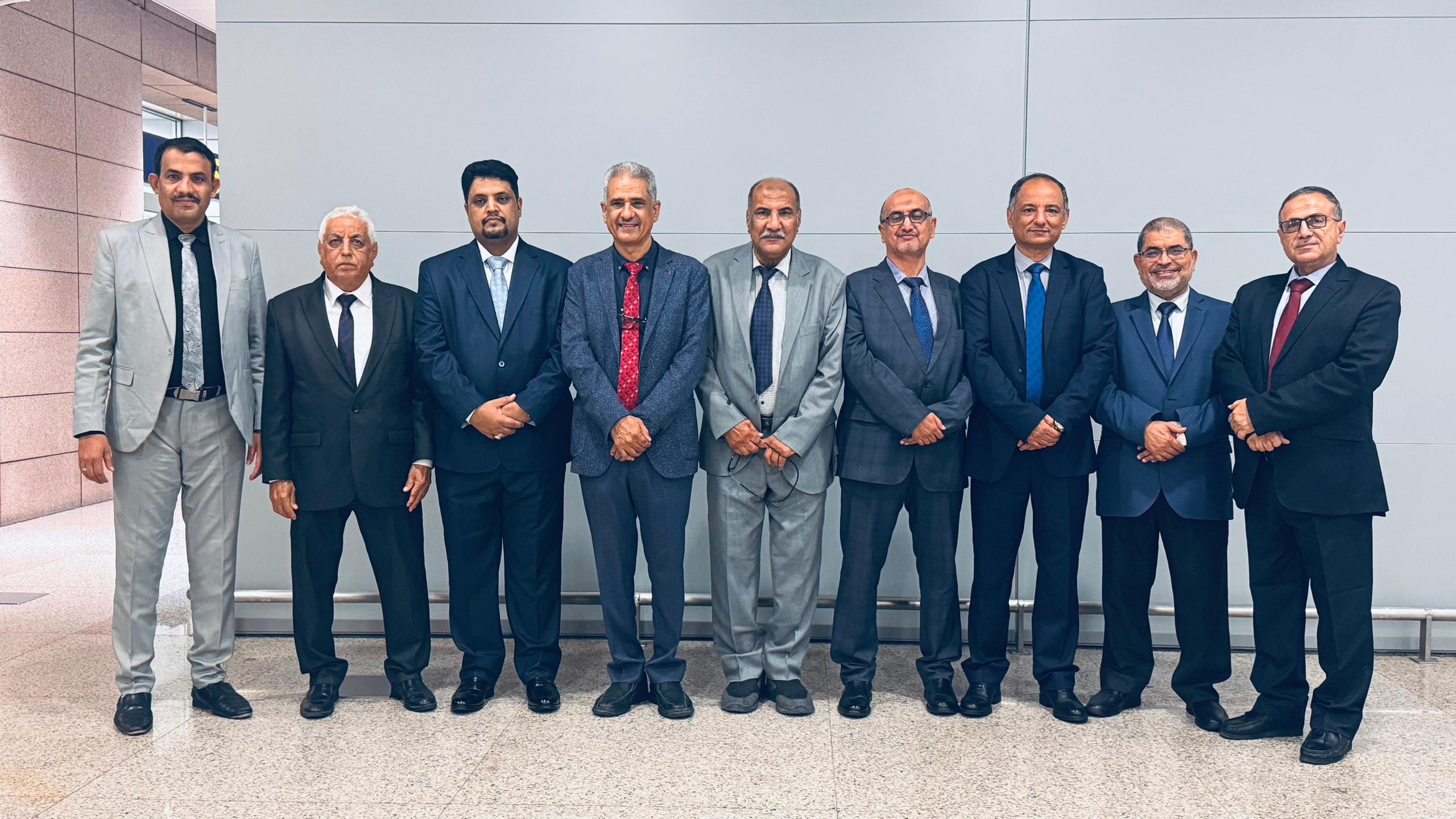 رئيس جامعة لحج  يشارك ضمن وفد رفيع المستوى لثمان جامعات يمنية