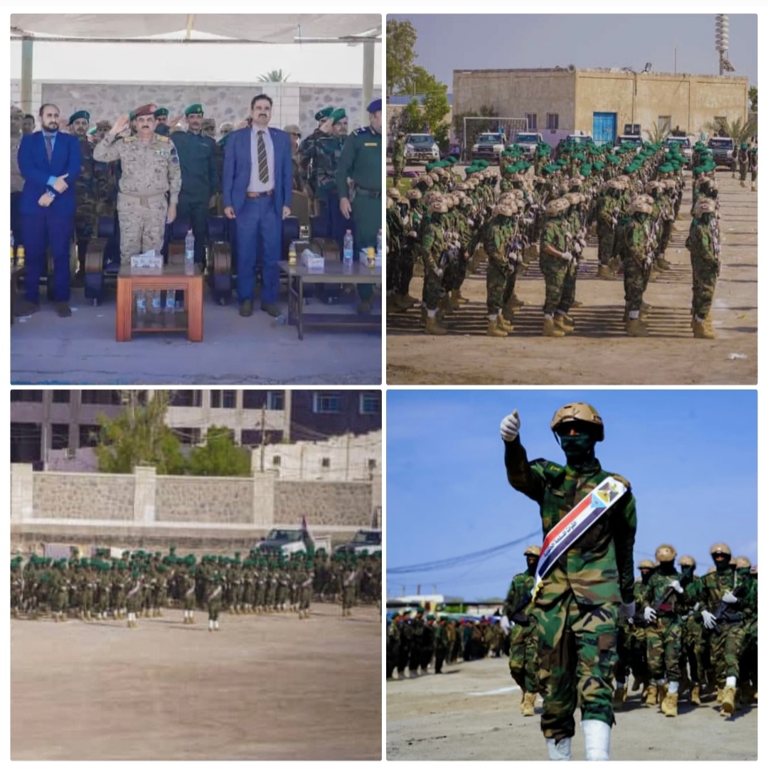 بحضور وزير الدفاع الداعري.. قوات الحزام الأمني تحتفي بتخرج الدفعة الحادي عشرة في العاصمة عدن