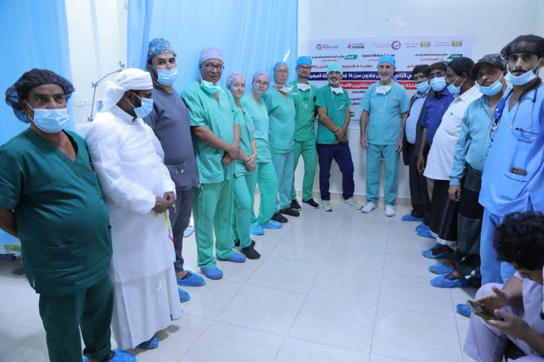 تدشين المخيم الجراحي الطبي الثاني للأطفال دون سن 14 عاما بمستشفى الغيضة المركزي