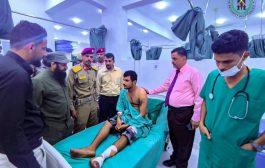 قيادات أمنية تزور جرحى هجوم المحفد الإرهابي في مستشفى عبود العسكري بعدن