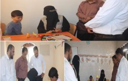 مدير عام الصناعة والتجارة بلحج ينفذ زيارة ميدانية لمؤسسة ابرار لأطفال التوحد ويشيد بالعمل الإنساني