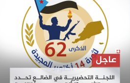 اللجنة التحضيرية في الضالع تحدد موعداً لإقامة المهرجان الجماهيري احتفاءً بثورة 14 أكتوبر 