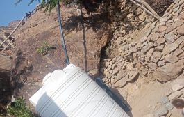 أهالي المعلامة بمديرية الازارق بالضالع يشيدون بمشروع إيصال المياه 