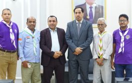 وزير الشباب والرياضة.. يستقبل رئيس لجنة الرواد في الكشافة اليمنية أحمد الجفري