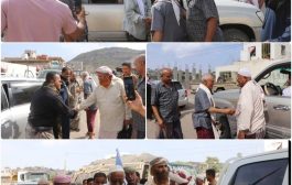 دعمًا للمرابطين في جبهات القتال .. قافلة غذائية من أبناء وادي حضرموت تصل الضالع