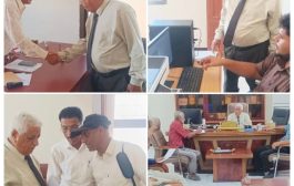 رئيس جامعة لحج يجتمع بلجنة شؤون الطلاب ،ويتفقد مكاتب الأمانة العامة بديوان الجامعة