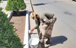 استعداد للعام الجديد .. حملة تجميل شاملة في القطن..