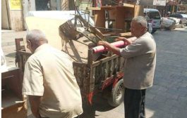 مكتب الأشغال العامة بصيرة ينفذ حملة لتنظيم الأسواق وإزالة العشوائيات بعدن