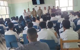 الجعدي يزور كلية الضالع الجامعية ويؤدي واجب العزاء في الفقيد البيدحي