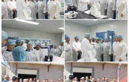 محافظ الضالع ونائب وزير الصناعة يتفقدان مصنع الهلال للادوية بالمحافظة