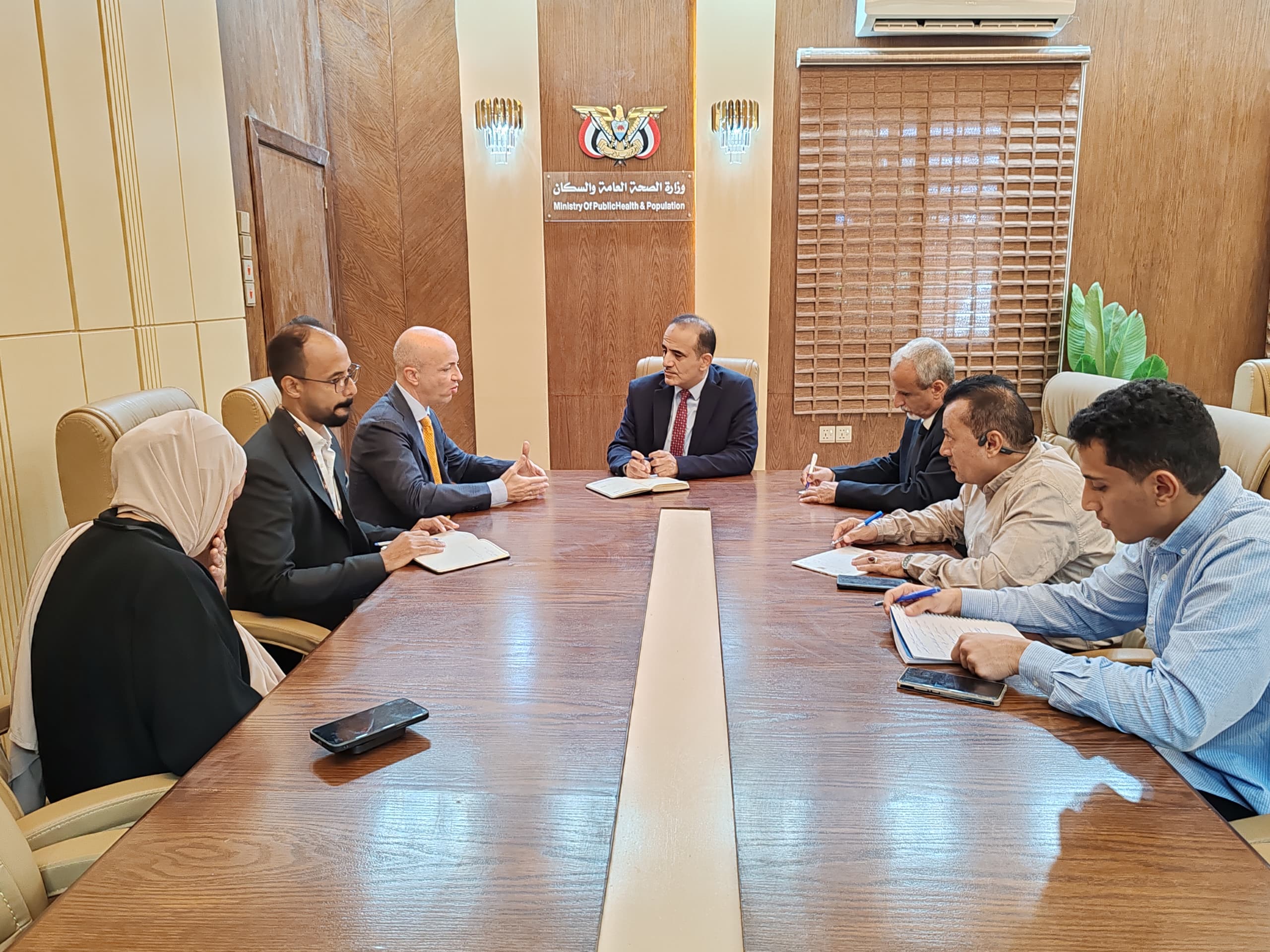 وزير الصحة يبحث مع صندوق الأمم المتحدة للسكان دعم أولويات القطاع الصحي