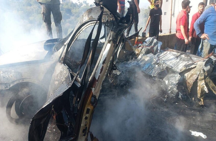 الطائرات الاسرائيلية تهاجم بلدة في لبنان وسقوط ضحايا