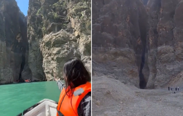 جفاف مهول يضرب مضيقا إيرانيا كان ممتلئا بالمياه 